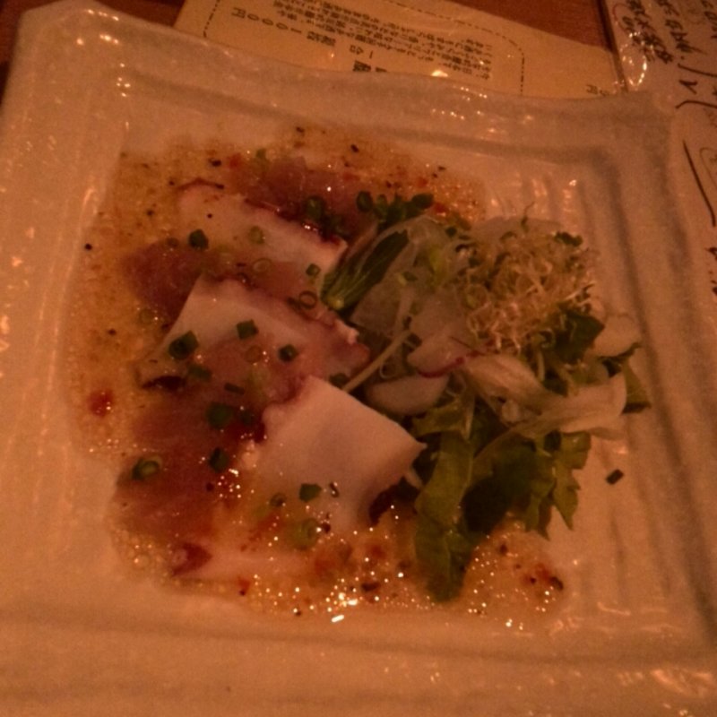 たこのカルパッチョ(へちもん)