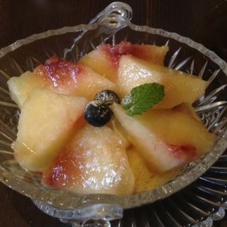 桃のケーキ(百合珈琲 （ゆりコーヒー）)