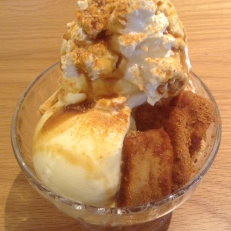 黒蜜ときなこのパフェ(chano-ma 西宮ガーデンズ)