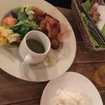 温野菜とチキンの欧風カレー(cafeごはん カシェルポポ)