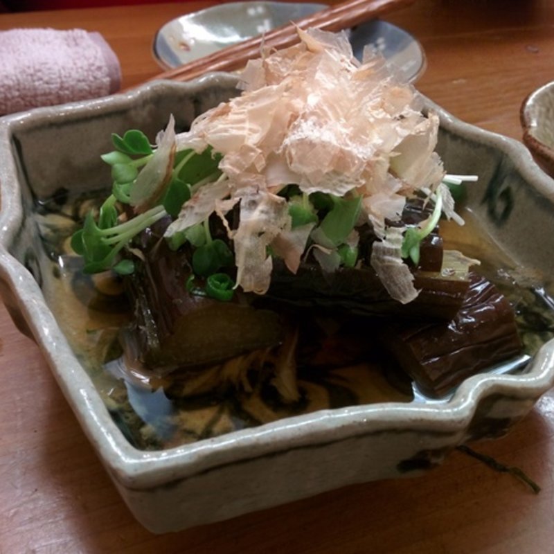 茄子の煮びたし(真面目焼鳥 助平 )