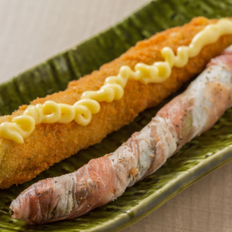 ｱｽﾊﾟﾗ肉巻(串揚げ酒場 日暮里ただいま)