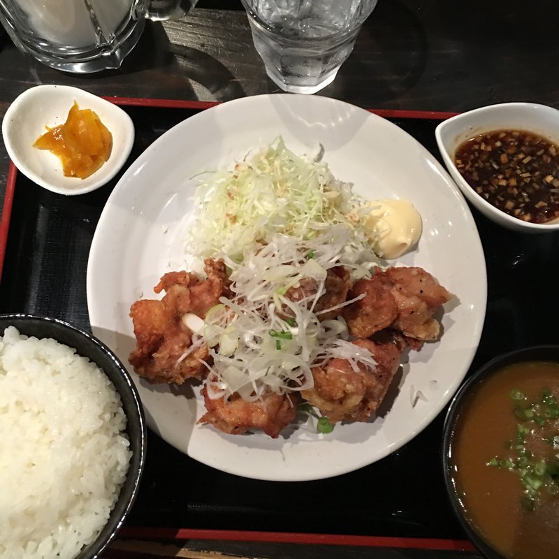鶏の唐揚げネギソース定食(実之和 六本木店 （みのわ）)