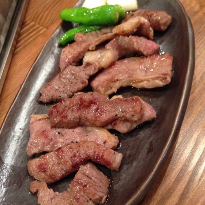 豚ハラミのグリル～おろしポン酢で～(串揚げ酒場 日暮里ただいま)