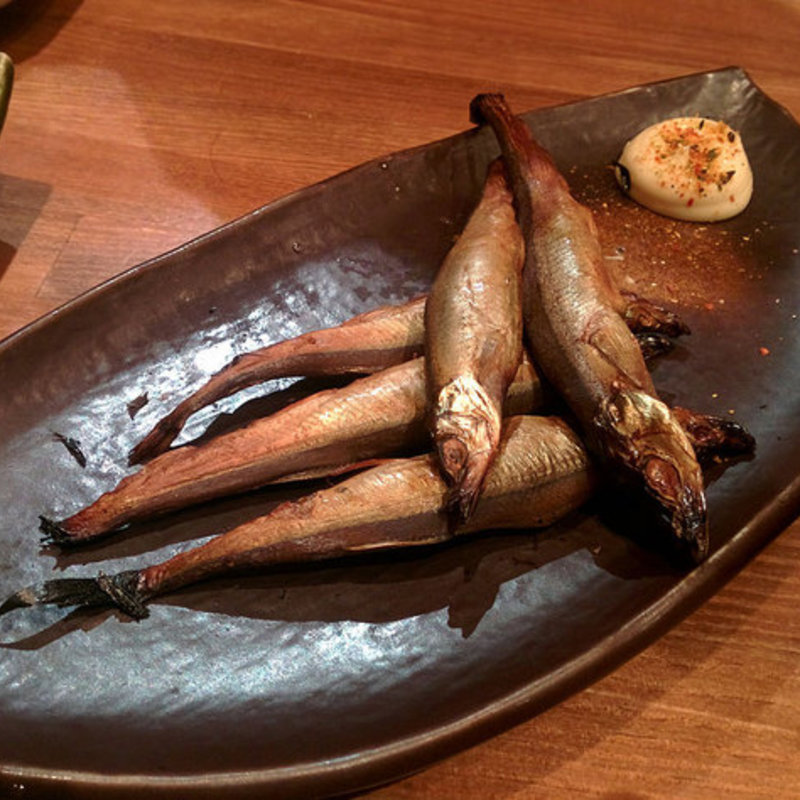 シシャモの燻製(串揚げ酒場 日暮里ただいま)