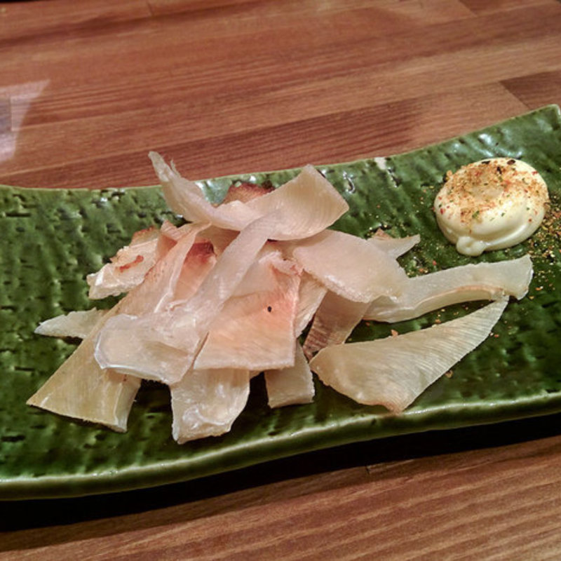 定番！エイヒレの炙り(串揚げ酒場 日暮里ただいま)