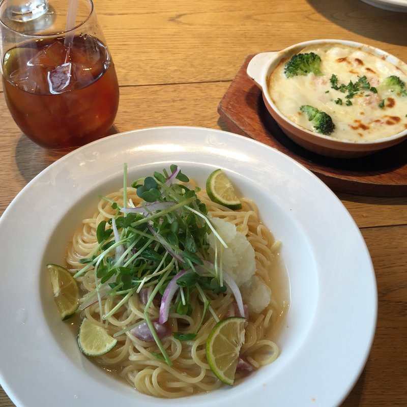 マグロとすだちの和風おろしパスタ （ミニドリアセット）(マカロニ 名古屋店 （MACCARONI）)