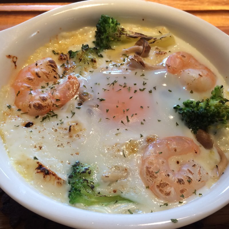 とろ〜り玉子のエビドリアランチ(PLUSTIC +cafe （プラスティック プラスカフェ）)