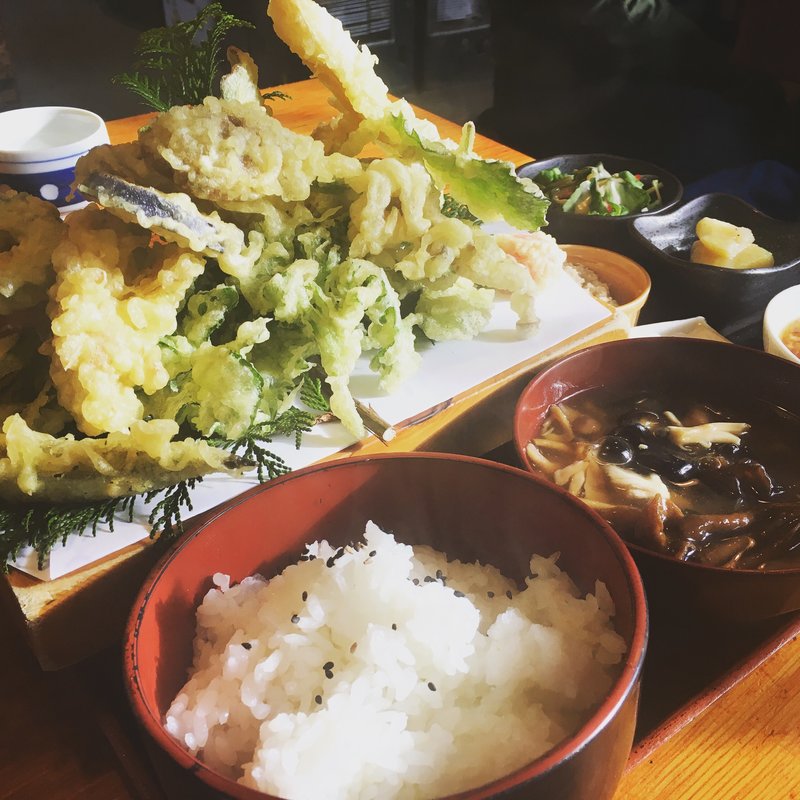 色々天ぷら定食(仙人小屋 )
