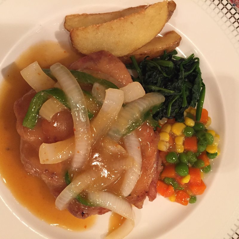 鶏のもも味噌焼きライス付き(サンク )