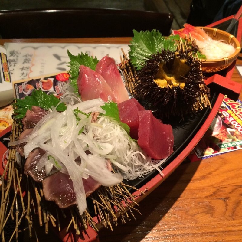 活〆大漁刺身盛り(ぼんてん漁港 一番町芭蕉の辻店 )