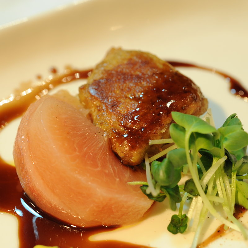 フォアグラと大根(鉄板焼 織部 )