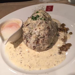 モッツァレラチーズハンバーグ クリームマスタードソース(ハンバーグ ウィル （Hamburg Will）)