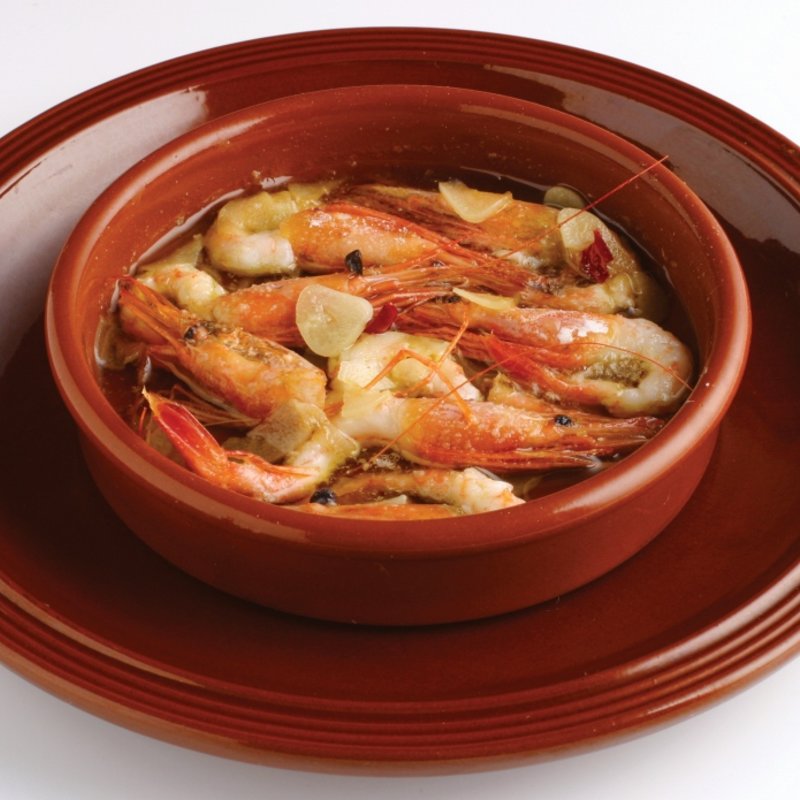 海老のにんにくオイル煮(PACO DIEZ)