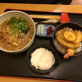 ミニ天丼とそばセット(京都・嵐山 清修庵 イオンモール草津店 )