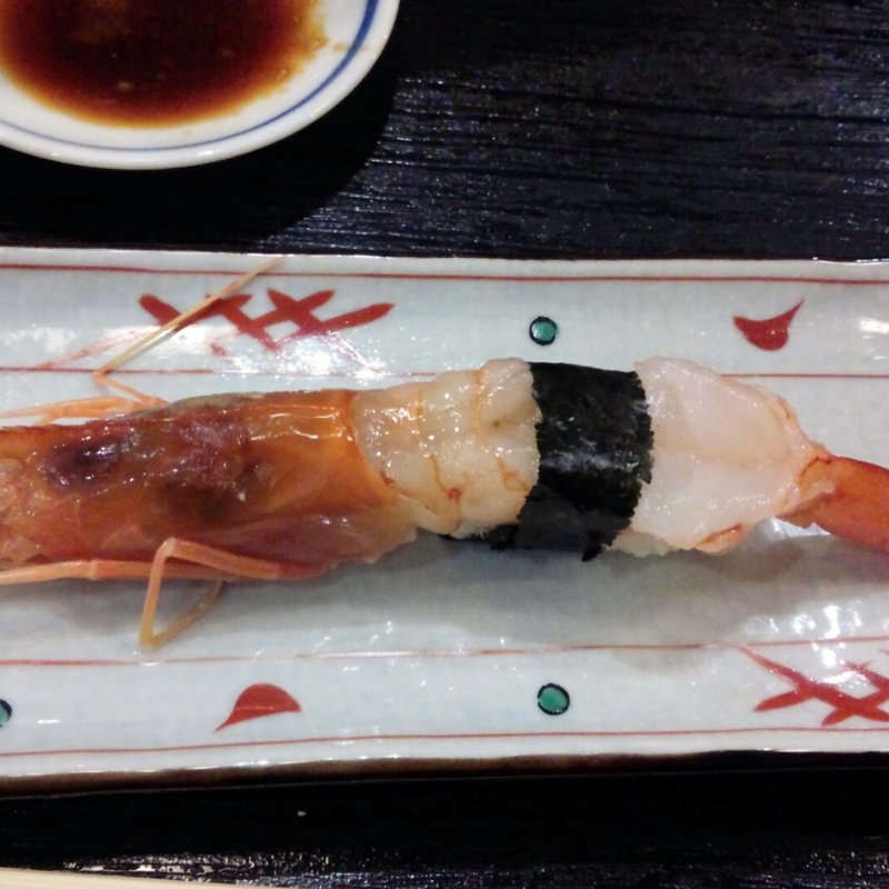 特大赤えび(すしざんまい 本店)