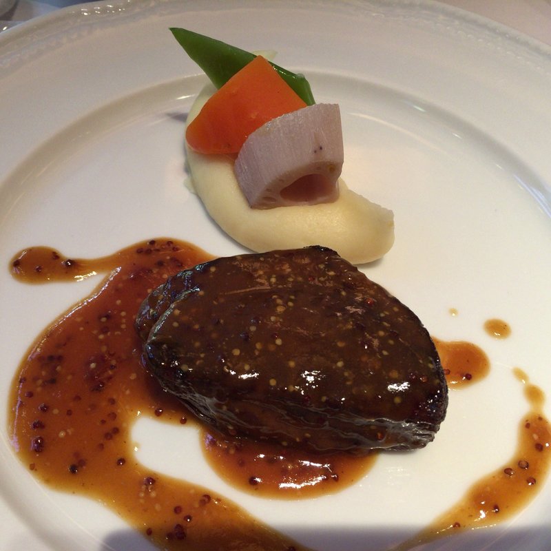 豪産 ランプ肉のステーキ マスタードソース(メゾン・バルサック （MAISON BARSAC）)