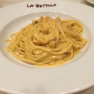 うにのスパゲティ(ラ・ベットラ・ダ・オチアイ)