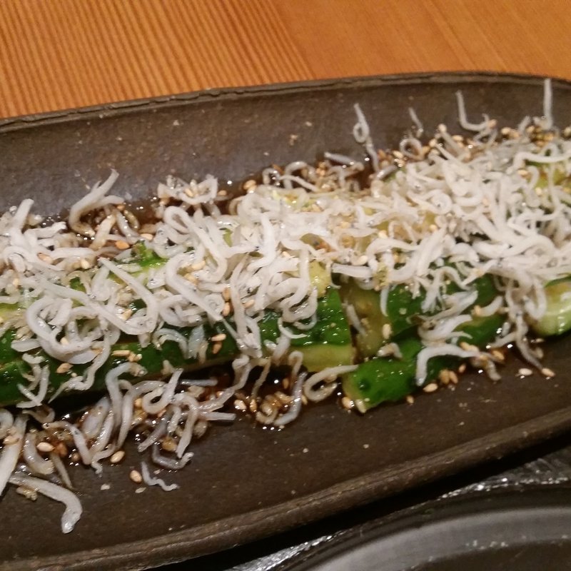 ぶったたき胡瓜(博多もつ鍋 蟻月 恵比寿)