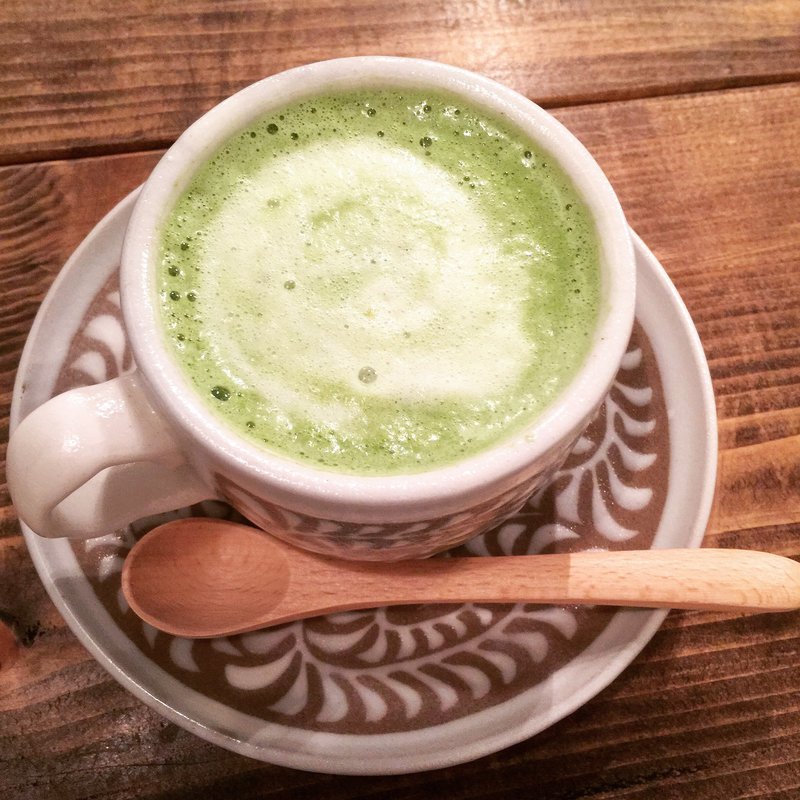 抹茶ラテ(cafeごはん カシェルポポ)