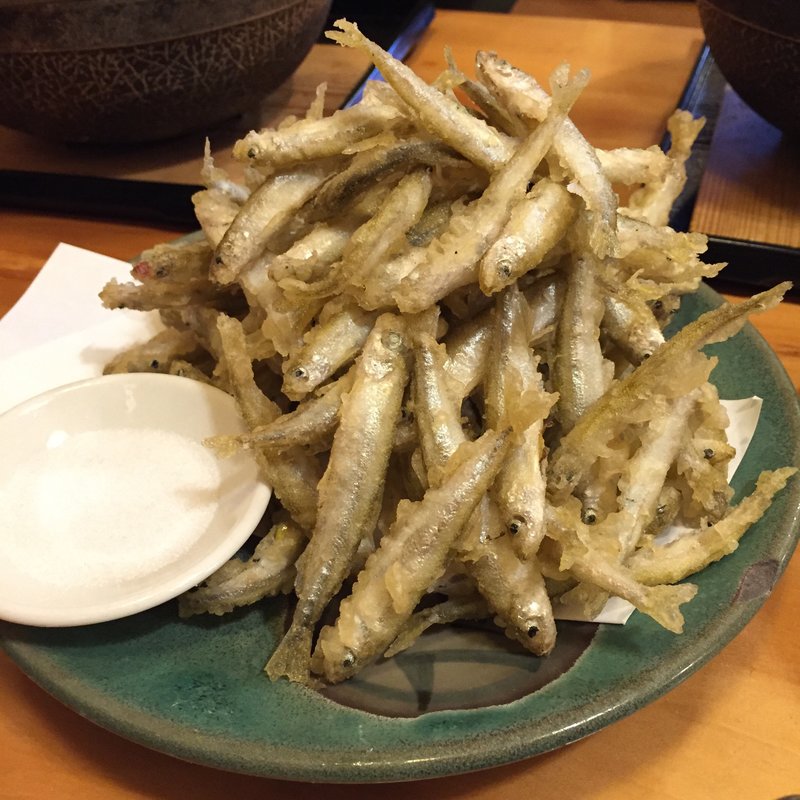 わかさぎの天ぷら(庄ヤ)