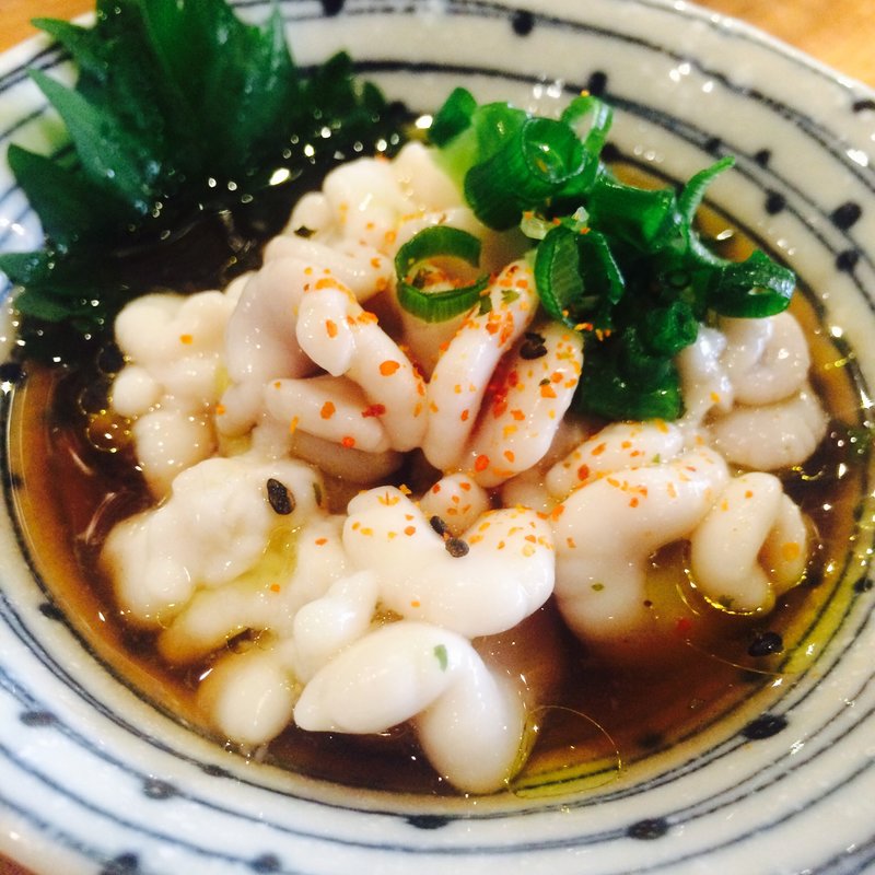 タラの白子 バルサミコポン酢かけ(和食バル ジャポン)