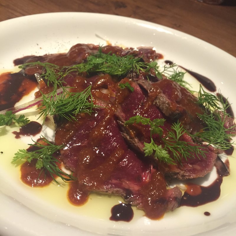 N9Yの肉カルパッチョ(N9Y BUTCHER'S GRILL NEWYORK 銀座店)