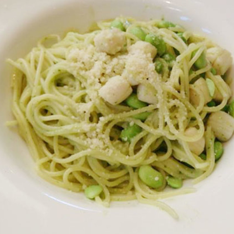 枝豆と貝柱バジルペースト(ラ・クッチーナ セレーノ)