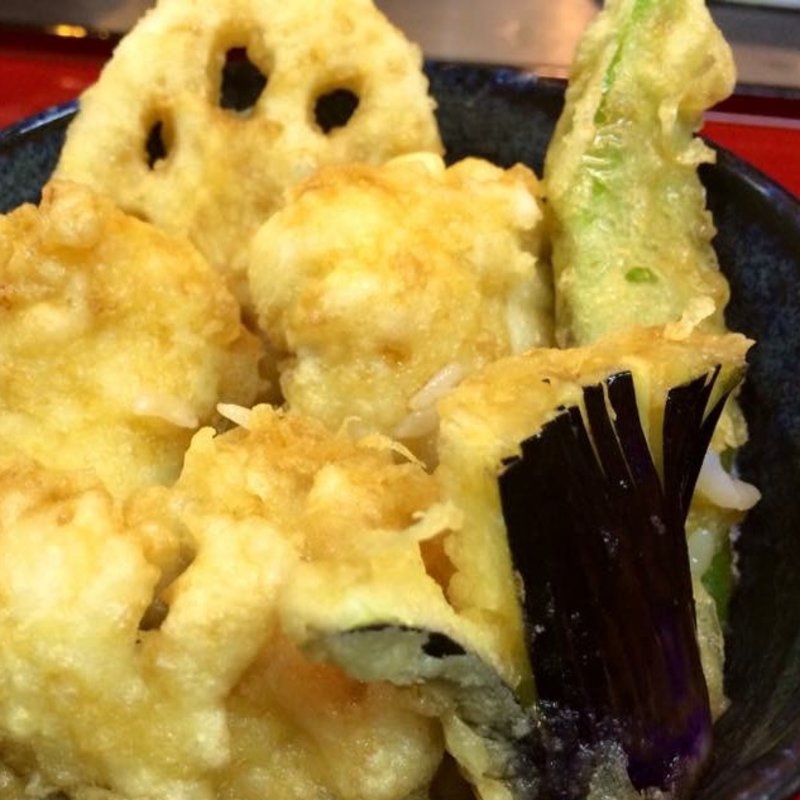 鱧の天丼(うどん工房 悠々)