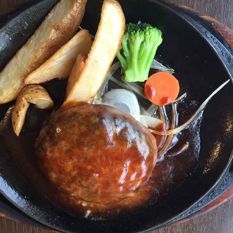 デミハンバーグランチ(ステーキ＆サラダバー食べ放題 あさくま)