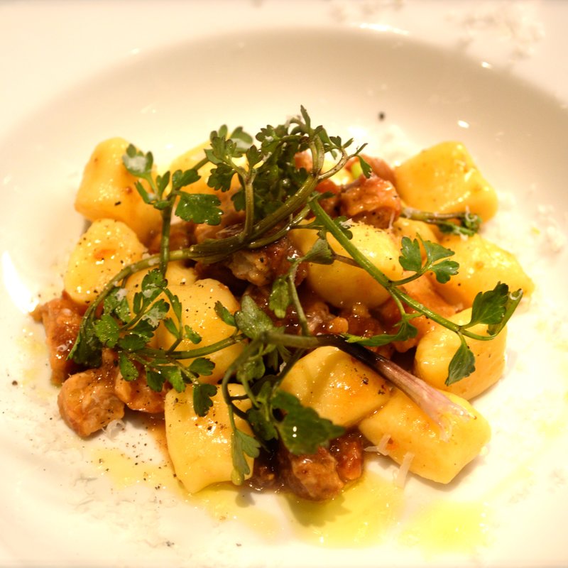 ラグー豚のニョッキ(プリンチピオ)