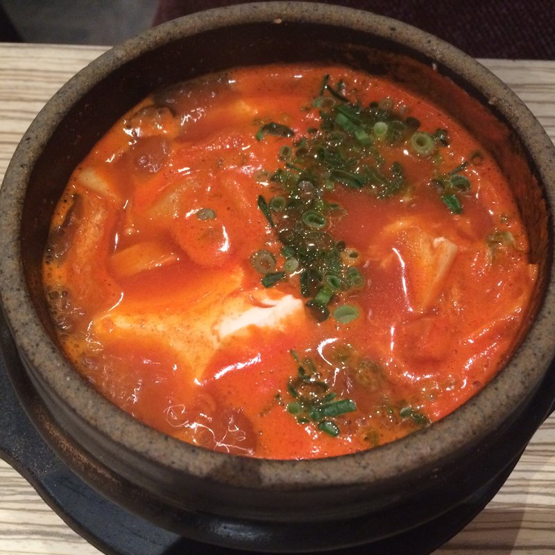 きのこスンドゥブ(東京純豆腐 新宿東口店)