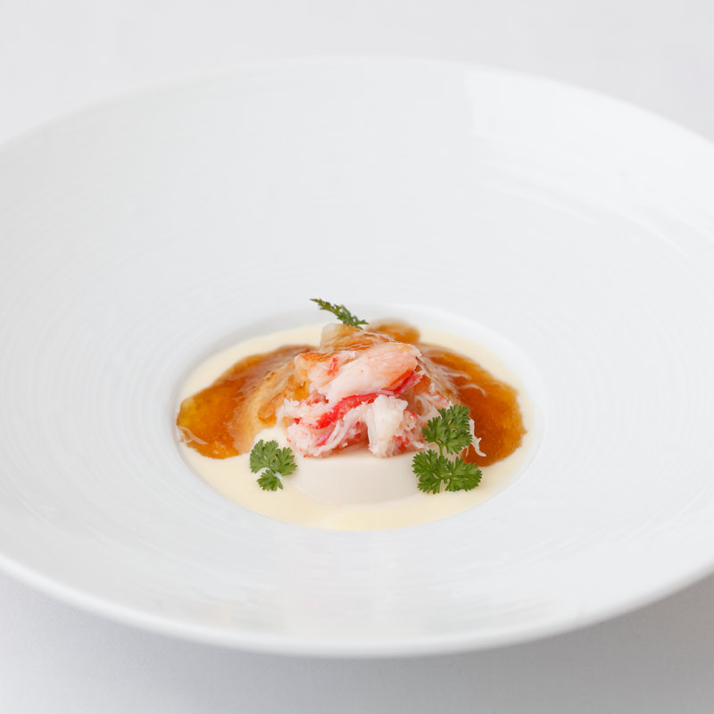 カニのムース仕立て　ジュレ(L’enfant coeur et coeur ランファン クーエクー)