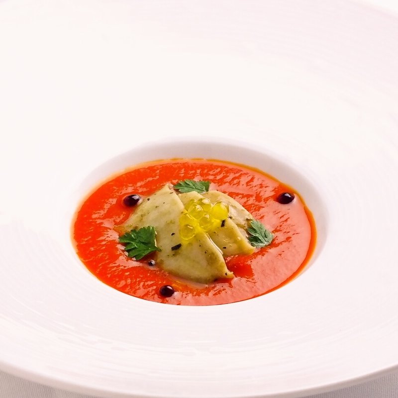 茄子とトマトのジュレ(L’enfant coeur et coeur ランファン クーエクー)