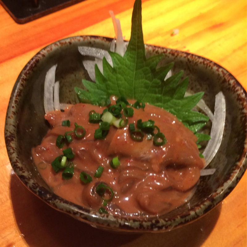 イカ肝ソウメン(串猿 Z(千駄木))