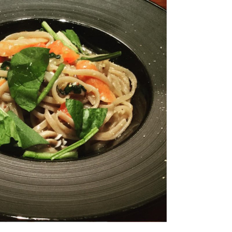 ・チョリソーとほうれん草・4種キノコのマスタードソースパスタ(TI DINING （【旧店名】TI DOCTORS RESTAURANT）)