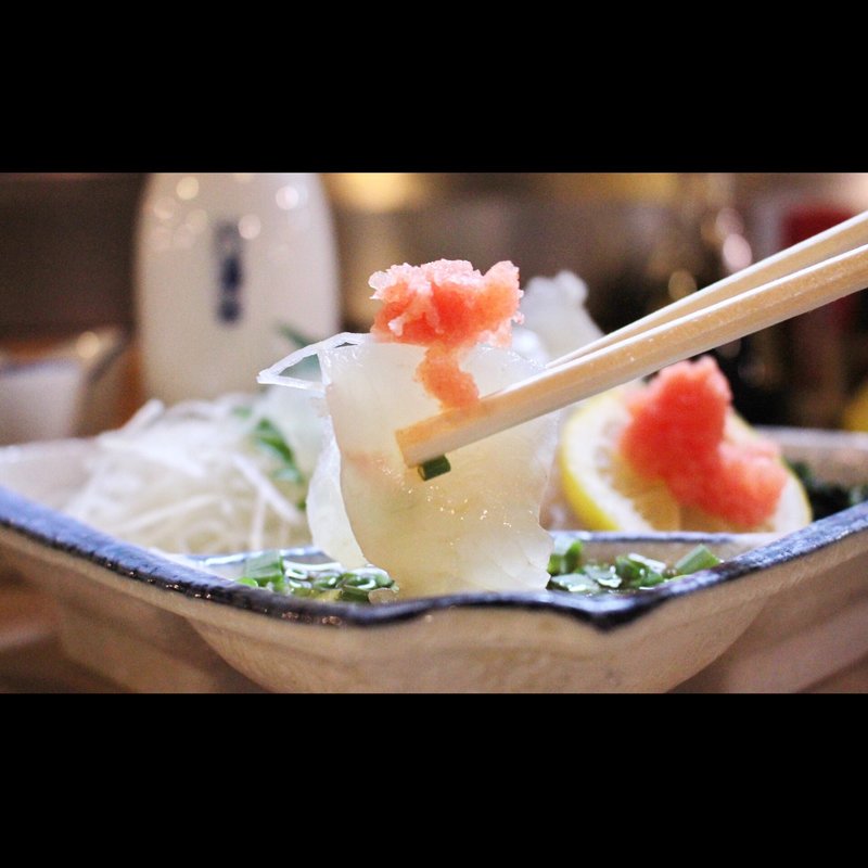 平目刺し(ろばた焼 旭 )