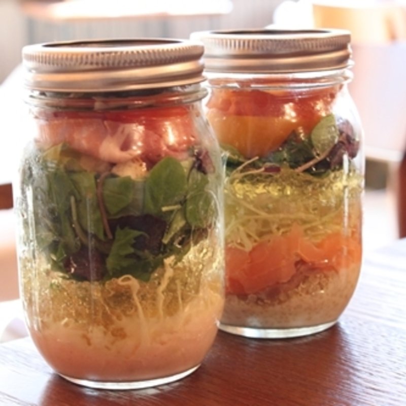 メイソンジャーランチセット（フレッシュモッツアレラストロベリー）(ニコラシャール 表参道本店 )