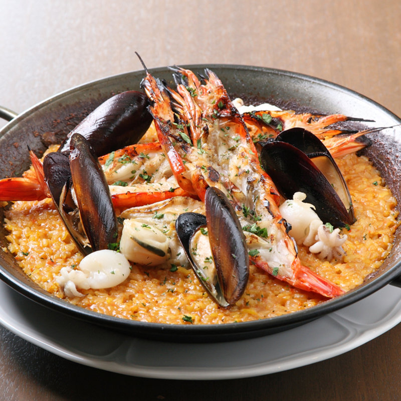 魚介のパエリア(会席イタリアン Ohashi 銀座店)