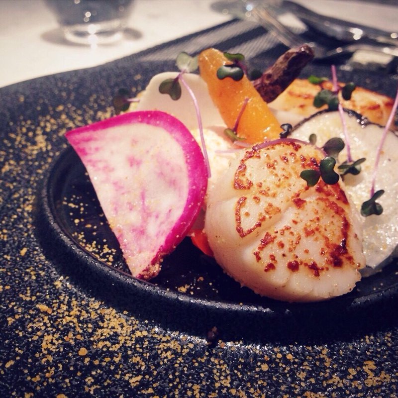 ホタテとアワビのグリル(Lien)