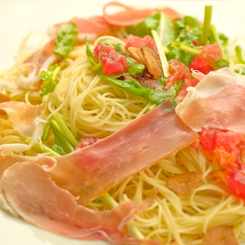 生ハムのパスタ(オリエンタルダイニング ローブ 渋谷店)