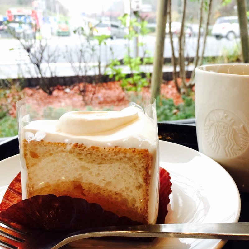 プレーンシフォンケーキ(スターバックスコーヒーいわき鹿島街道店)