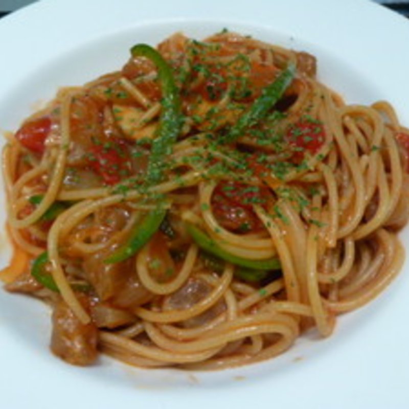 牛すじのナポリタン(TOTAL work out cafe)