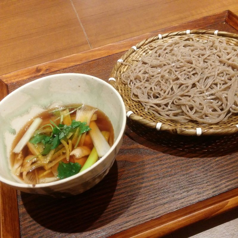 鶏つけ汁そば(そばと天ぷら 石楽 JOINUS横浜店)