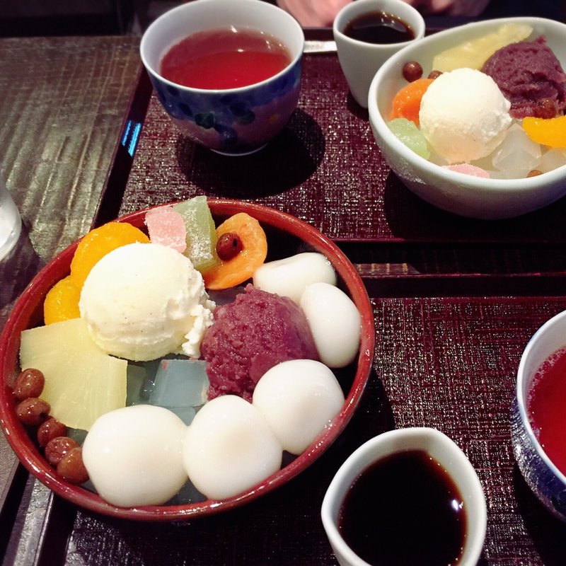 白玉あんみつ(甘味処 西山)