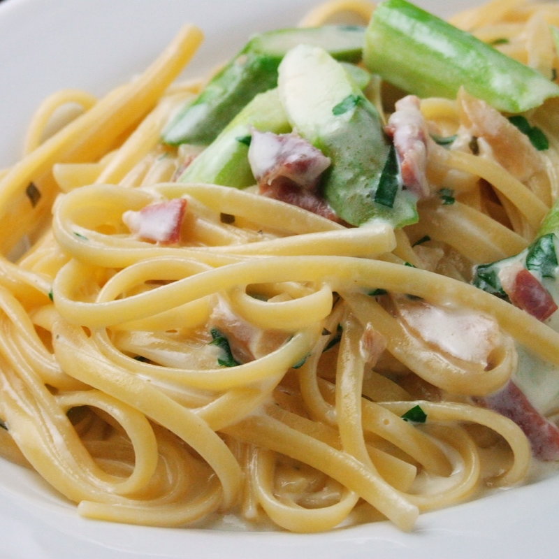 アスパラのカルボナーラ(イル グラーノ )