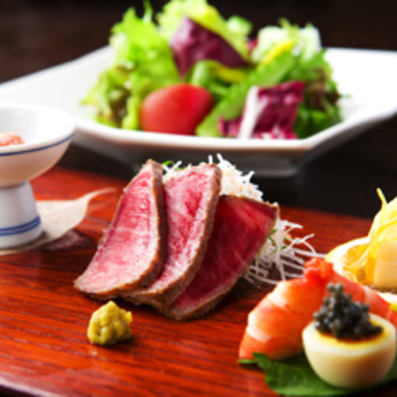 和牛のカルパッチョ(蘭麻)