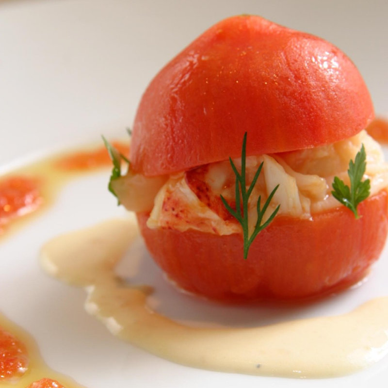 トマトと鮮魚のプレゼ(ランス・ヤナギダテ)