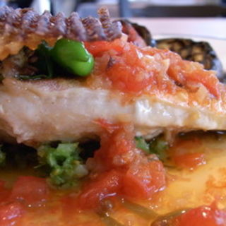 真鯛のポワレ　アメリカンソース(レストラン・ニコ)