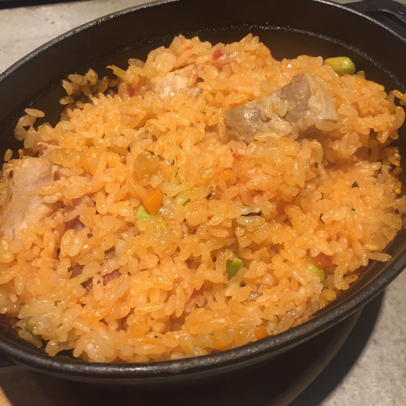 「渡辺。」のチキンライス トリュフ風味(ワイン渡辺)